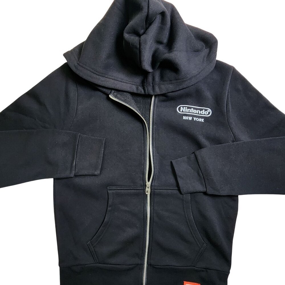 Nintendo New York 1889 Mario Coin OFFICIAL Hooded Sweatshirt Black, Medium